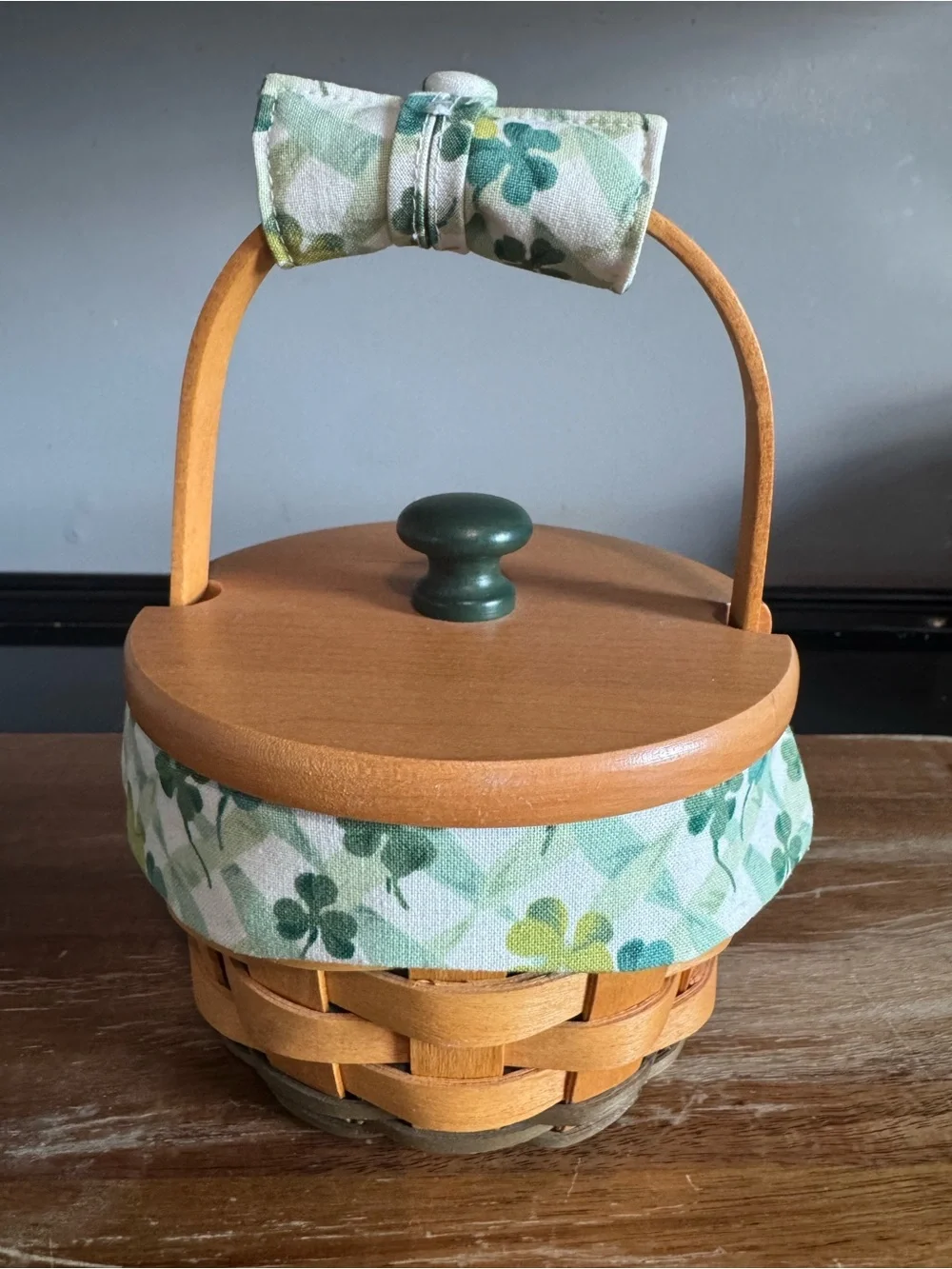 Longaberger lidded woven